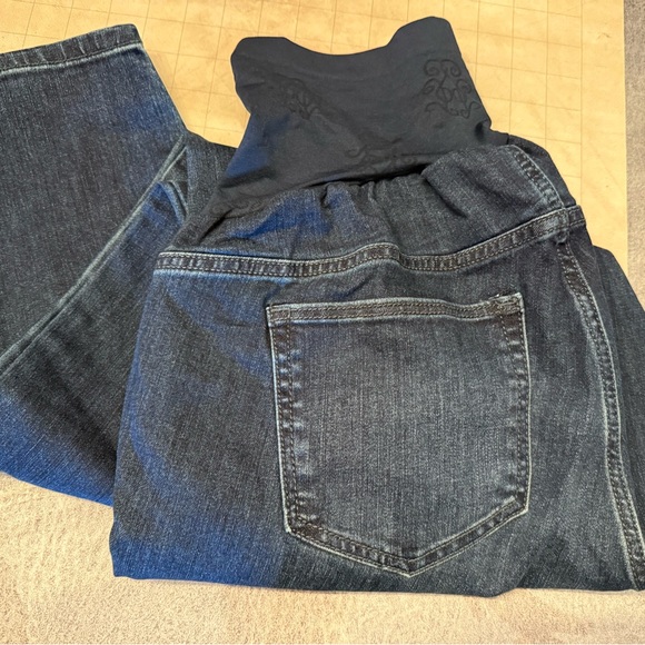 Jessica Simpson Dark Blue Maternity Skinny Jeans - Picture 3 of 3
